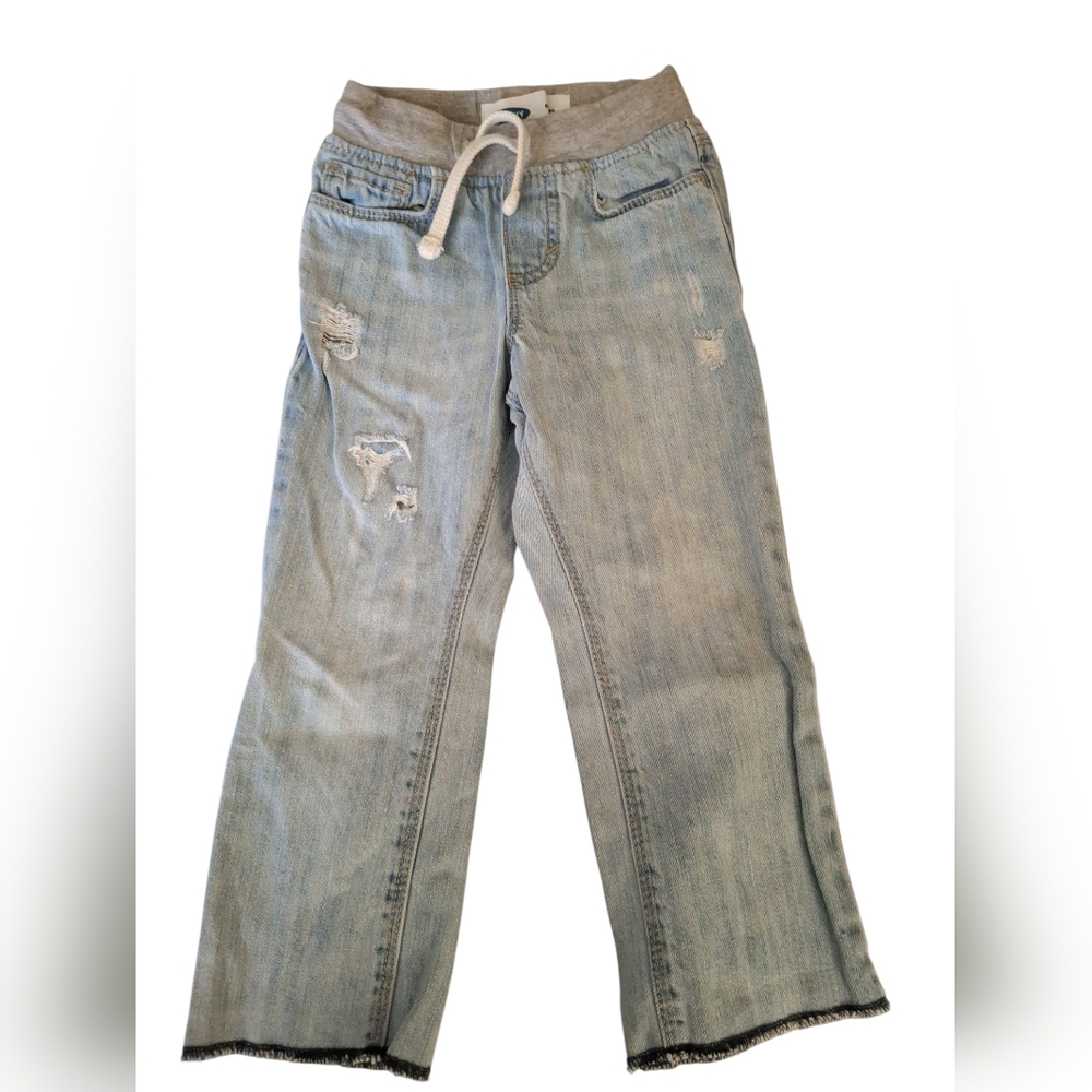 Old Navy Light Blue Distressed Kids Jeans